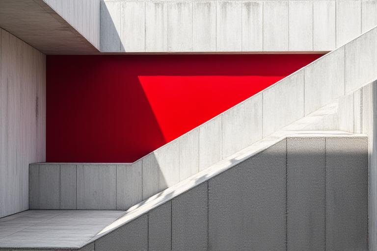 Abstract Bauhaus representation of habit building